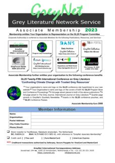 GREYNET ASSOCIATE MEMBERSHIP