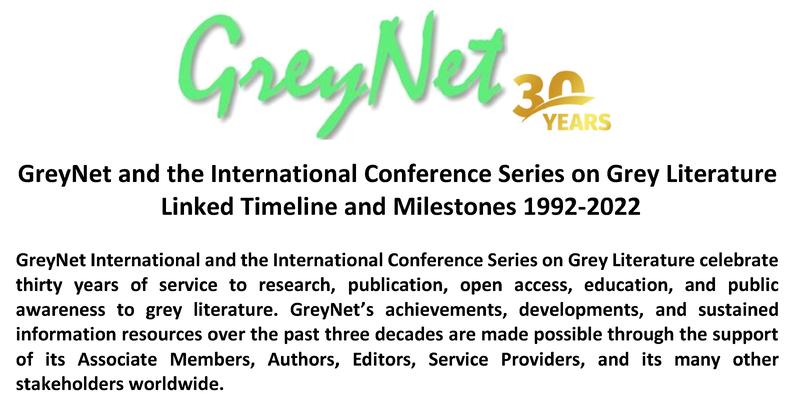 GreyNet 30 Years 1992-2022