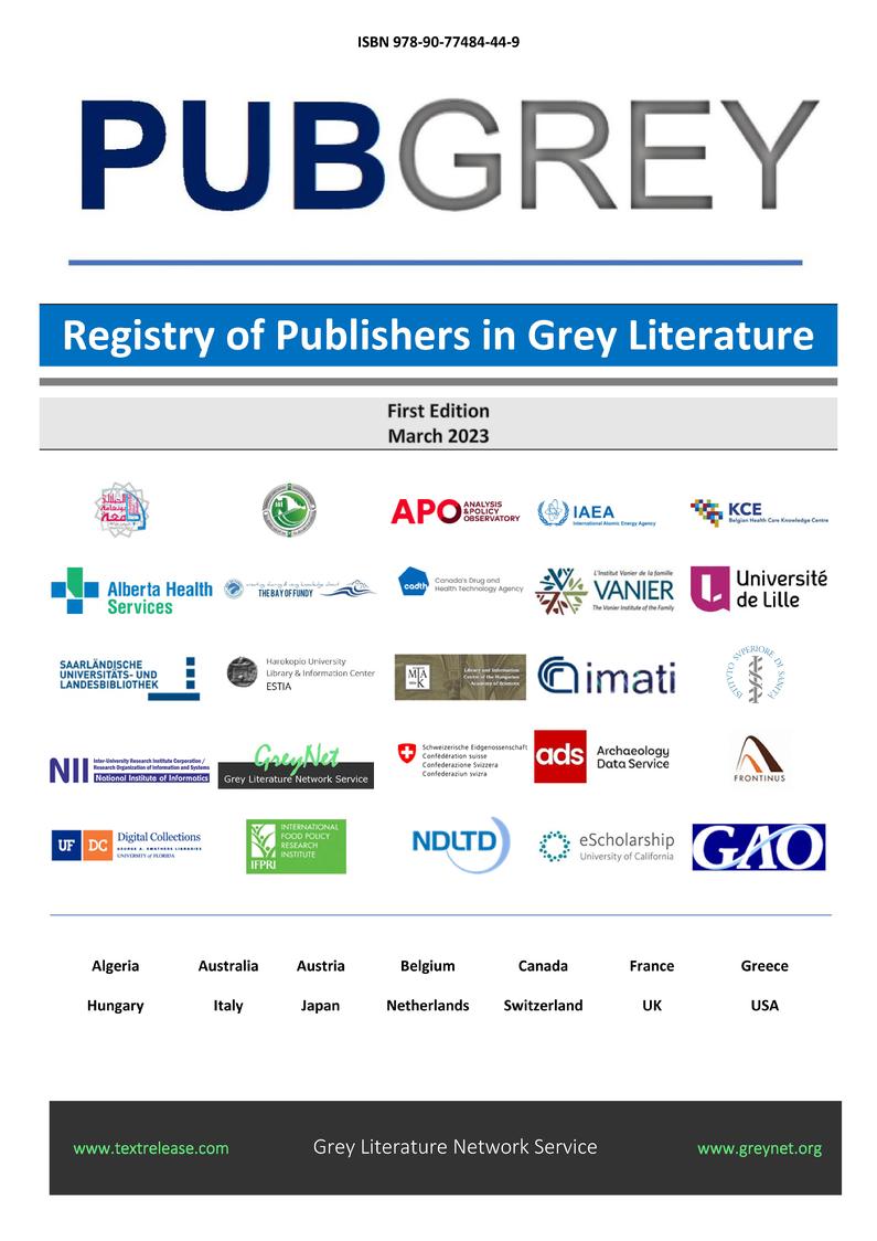 PUBGREY - Publishers in Grey Literature