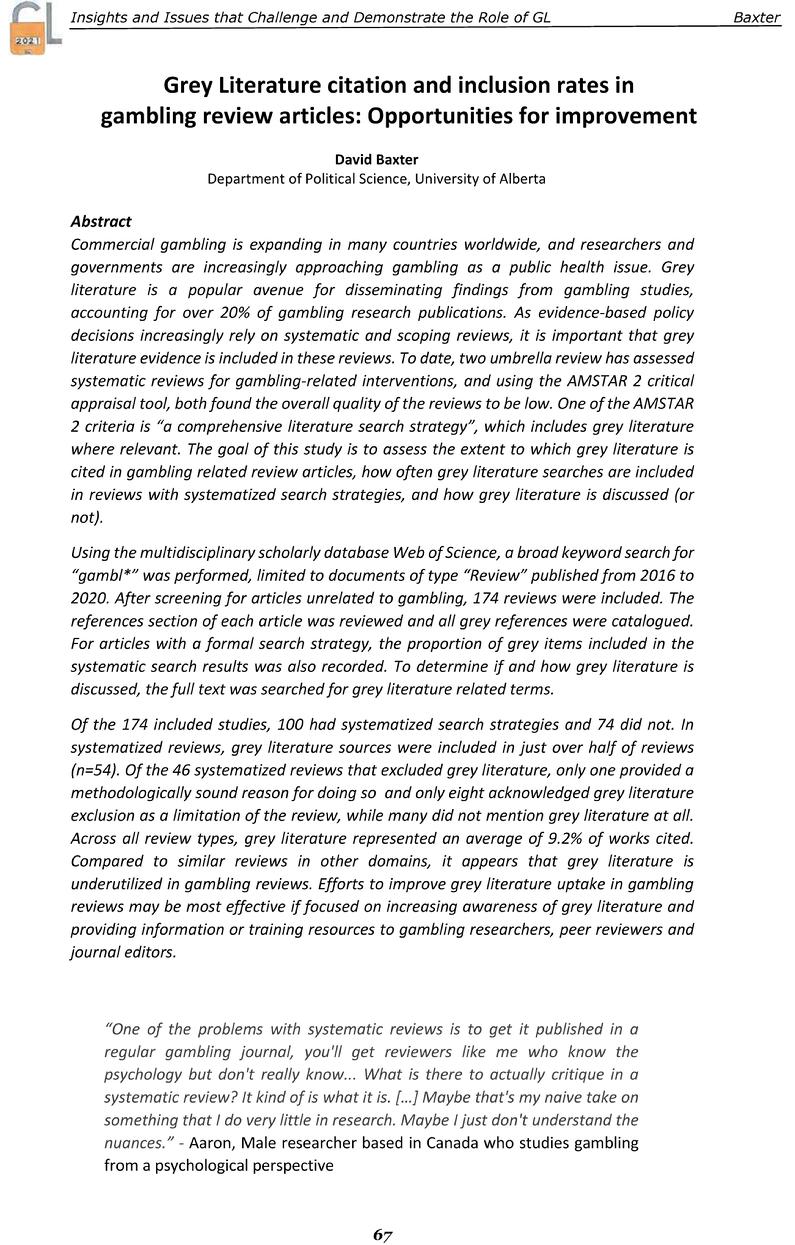 GL2021 International Conference on Grey Literature 