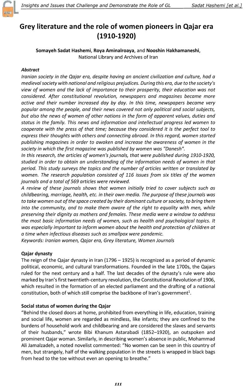 GL2021 International Conference on Grey Literature 